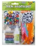 Folia 12420 - Deko-Mix Bastelset, 600 Teile, sortiert, bestehend aus...