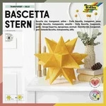 Folia Bascetta-Stern Set, TRANSPARENTPAPIER 115g/m2, 20x20cm, 32 Blatt, gelb