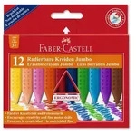 Faber-Castell Kreide Jumbo Grip radierbar, 12er Set
