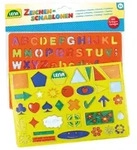 Zeichenschablone Alphabet/Zahlen + Zeichen, Beutel