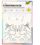 folia Kindermasken Tiere zum Ausmalen aus Pappe 6 St&uuml;ck