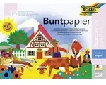 Folia Glanzpapier BASIC nassklebend, 23x25cm, 12 Blatt