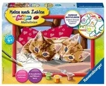 CreArt, Malen nach Zahlen Kinder - Zwei Schmusek&auml;tzchen