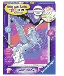 Ravensburger Stolzer Pegasus - Malen nach Zahlen, mit Glittereffekt, romantic, MNZ