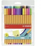 STABILO Fineliner - point 88 - 30er Pack - mit 30 verschiedenen Farben inklusive 5