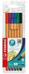 STABILO Fineliner - point 88 - 6er Pack - mit 6 verschiedenen Farben