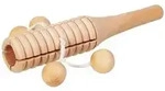 Tonblock mit 4 Holzkugeln