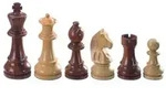 Schachfiguren Artus, K&ouml;nigsh&ouml;he 65 mm, gewichtet, in Holzbox