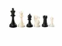 Philos 2010 - Schachfiguren Nerva, Königshöhe 95 mm, Kunststoff, schwarz weiß,