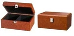 Schachfigurenbox, Wurzelholzoptik, 240 x 155 x 115 mm
