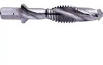 Exact 05904 Kombigewindebohrer metrisch M6 1mm Rechtsschneidend DIN 3126 HSS 1St.