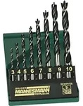 Br&uuml;der Mannesmann M54308 Holz-Spiralbohrer-Set 8teilig 3 mm, 4 mm, 5 mm, 6 mm, 7 mm,