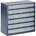 raaco 630-00 Kleinteilemagazin (B x H x T) 306 x 283 x 150 mm Anzahl F&auml;cher: 30