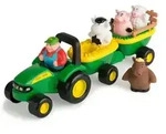 Heuwagen mit lustigen Tierger&auml;uschen
