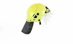 heo Klein 8903 - Feuerwehrhelm mit Visier, neon
