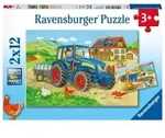 Puzzle Ravensburger Baustelle und Bauernhof 2 X 12 Teile
