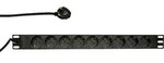 LogiLink PDU9C03 19 Zoll Netzwerkschrank-Steckdosenleiste 1 HE Schutzkontaktsteckdose