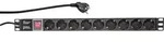 LogiLink PDU9C02 19 Zoll Netzwerkschrank-Steckdosenleiste 1 HE Schutzkontaktsteckdose