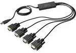 Digitus USB 2.0, Seriell Adapterkabel [1x USB 2.0 Stecker A - 4x D-SUB-Stecker 9pol.]