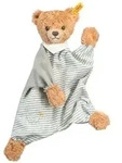 Steiff - Schmuset&uuml;cher - Schlaf-gut-B&auml;r Schmusetuch, grau, 30cm