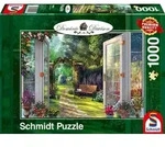 Schmidt 59592 - Dominic Davison, Blick in den verwunschenen Garten, Premium-Puzzle