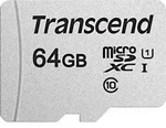 Transcend Premium 300S microSDXC-Karte 64 GB Class 10, UHS-I, UHS-Class 1