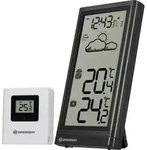 Bresser Optik Meteo Temp 7004200 Funk-Wetterstation Vorhersage f&uuml;r 12 bis 24 Stunden