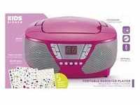 BigBen Kids, Tragbares CD/Radio CD60, CD-Player, pink