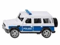 SIKU 2308 - Mercedes-AMG G65 Polizeiauto mit Anhängerkupplung, 1:50, Auswechselbare