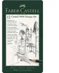 Faber-Castell Bleistifte Castell 9000 Design Set, 5B-5H, 12er Set