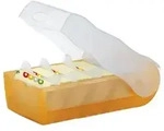 CROCO Lern-, Telefon- und Karteibox A 8 (orange/trans. klar)