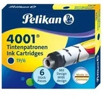 Pelikan Tintenpatronen 4001&reg; 6er Set mit bunt bedruckten Standard-Tintenpatronen