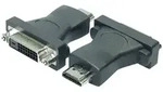 LogiLink AH0002 DVI / HDMI Adapter [1x DVI-Buchse 24+1pol. - 1x HDMI-Stecker] Schwarz
