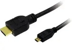 LogiLink HDMI Anschlusskabel HDMI-A Stecker, HDMI-Micro-D Stecker 1.50 m Schwarz