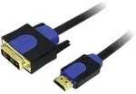 LogiLink DVI / HDMI Adapterkabel DVI-D 18+1pol. Stecker, HDMI-A Stecker 1.00 m