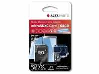 AgfaPhoto MicroSDXC UHS I 64GB Prof. High Speed U3 V30 A1