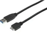 Digitus USB-Kabel USB 3.2 Gen1 USB-A Stecker, USB-Micro-B 3.0 Stecker 0.25m Schwarz
