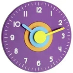TFA Dostmann 60.3015.11 Quarz Wanduhr 23mm x 40mm Lila Leisegang-Uhrwerk