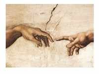 Eurographics 6000-2016 - Die Erschaffung Adams (Detail) von Michelangelo ,...