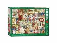 Eurographics 6000-0784 - Antike Weihnachtskarten , Puzzle, 1.000 Teile