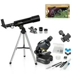 Bresser 12269 - NATIONAL GEOGRAPHIC Kompakt-Teleskop + Mikroskop mit