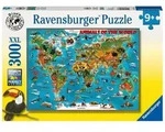 Kinderpuzzle 300 XXL Teile - Tiere rund um die Welt