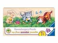 Ravensburger Kinderpuzzle - 03203 Niedliche Tierkinder - my first wooden puzzle...