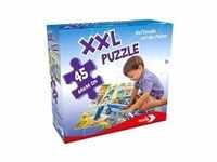 Noris 606031792 - XXL Riesenpuzzle Auf Steife mit der Polizei, 45-teilig, Puzzle