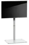 TV Standfu&szlig; Alu Glas Fernseh St&auml;nder Fu&szlig; Alani