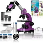 Bresser Junior - Sch&uuml;ler-Mikroskop Biolux SEL (violett), Auf- und