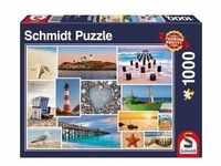 Schmidt 58221 - Am Meer, 1.000 Teile, Klassische Puzzle