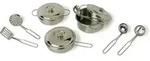 Small foot 8953 - Kochgeschirr Profi, Koch-Set f&uuml;r Kinderk&uuml;che, Metall, 11-teilig