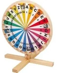 small foot 6251 - Gl&uuml;cksrad f&uuml;r Lotteriespiele, Wortspiele-Zubeh&ouml;r, Holz, H&ouml;he: