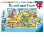 Puzzle Ravensburger Viel zu tun auf der Baustelle 2 X 24 Teile